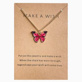 Women Butterfly Pendant Necklace Jewellery Xmas Gift S 3848449