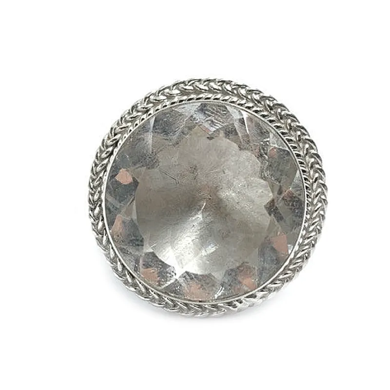 Ziva Clear Quartz Statement Ring